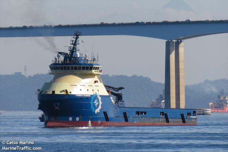 starnav scorpius (Offshore Tug/Supply Ship) - IMO 9799070, MMSI 710028450, Call Sign PPKE under the flag of Brazil