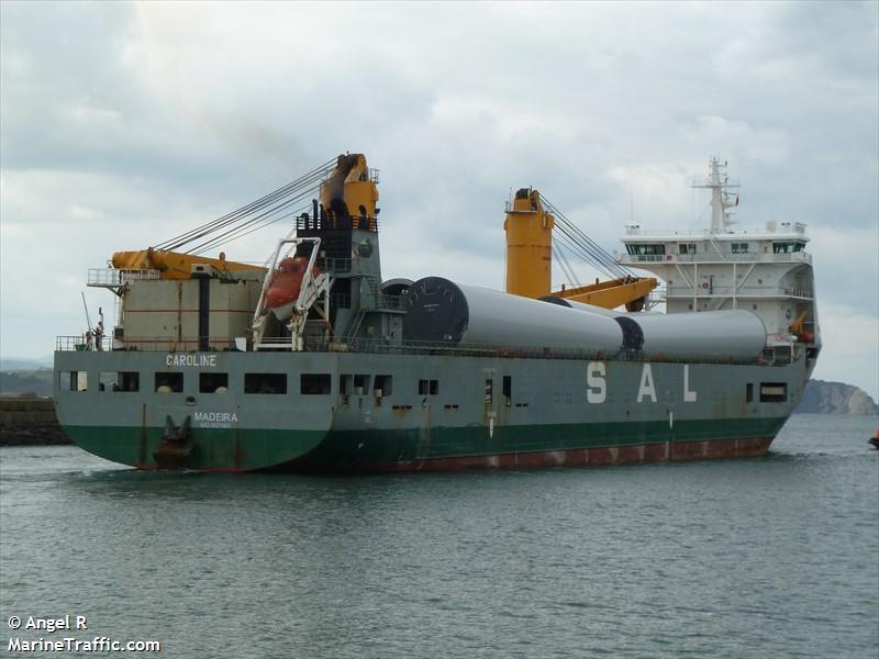 caroline (General Cargo Ship) - IMO 9501863, MMSI 255962000, Call Sign CQZH under the flag of Madeira