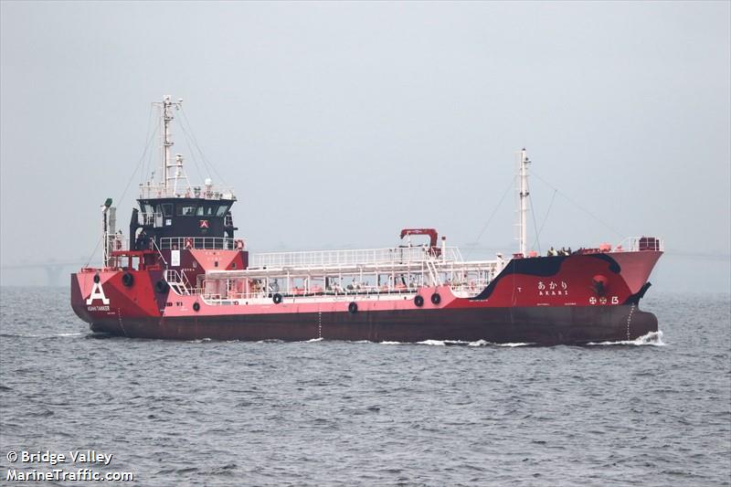 akari (Oil Products Tanker) - IMO , MMSI 431020818, Call Sign JD5229 under the flag of Japan