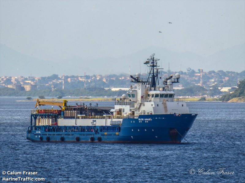 blue angel (Well Stimulation Vessel) - IMO 9188130, MMSI 577189000, Call Sign YJTM4 under the flag of Vanuatu