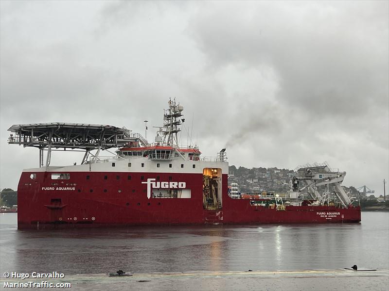 fugro aquarius (Offshore Support Vessel) - IMO 9657698, MMSI 710001811, Call Sign PPNE under the flag of Brazil