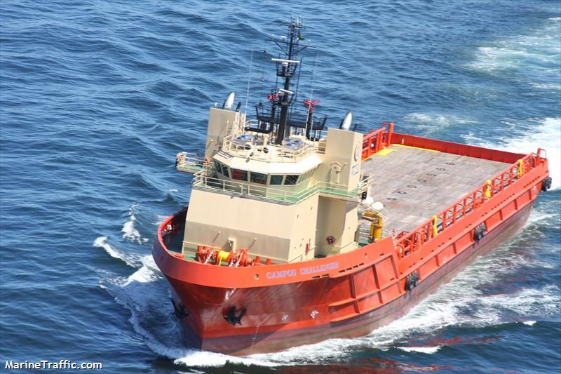 campos challenger (Offshore Tug/Supply Ship) - IMO 9423231, MMSI 710003680, Call Sign PPVB under the flag of Brazil
