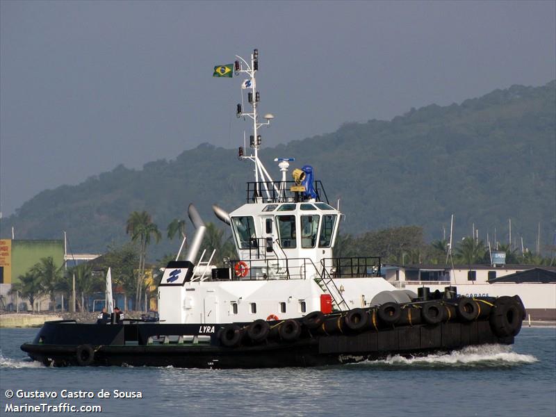 lyra (Tug) - IMO 9541772, MMSI 710005290, Call Sign PP8842 under the flag of Brazil