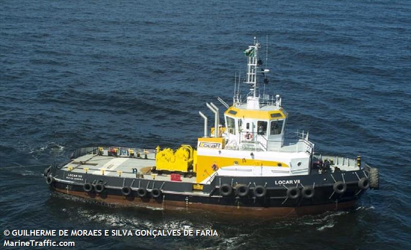 locar vii (Tug) - IMO , MMSI 710005830, Call Sign PP9181 under the flag of Brazil