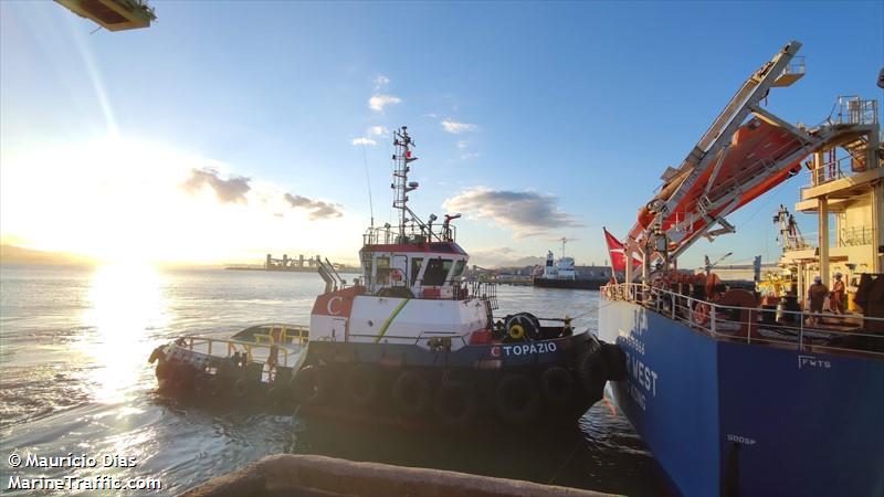 c topazio (Tug) - IMO , MMSI 710027030 under the flag of Brazil