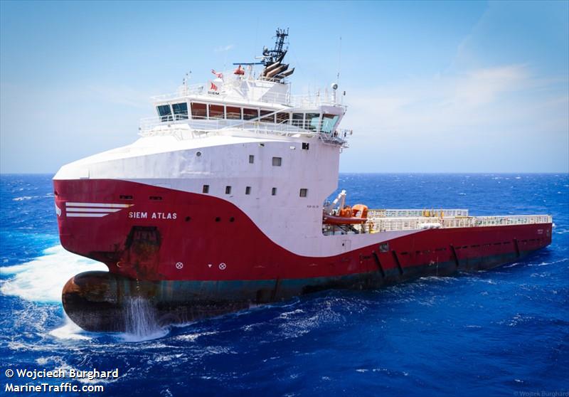 siem atlas (Offshore Tug/Supply Ship) - IMO 9578660, MMSI 710218000, Call Sign PPHM under the flag of Brazil