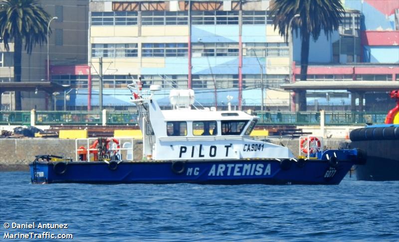 mg artemisa (Pilot) - IMO , MMSI 725004726, Call Sign CA9041 under the flag of Chile