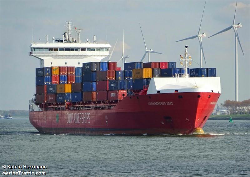 containerships nord (Container Ship) - IMO 9813993, MMSI 232046824, Call Sign MNJM6 under the flag of United Kingdom (UK)