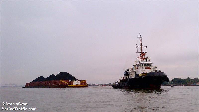 mbp3209 (Tug) - IMO 9676797, MMSI 525022210, Call Sign JZGU under the flag of Indonesia