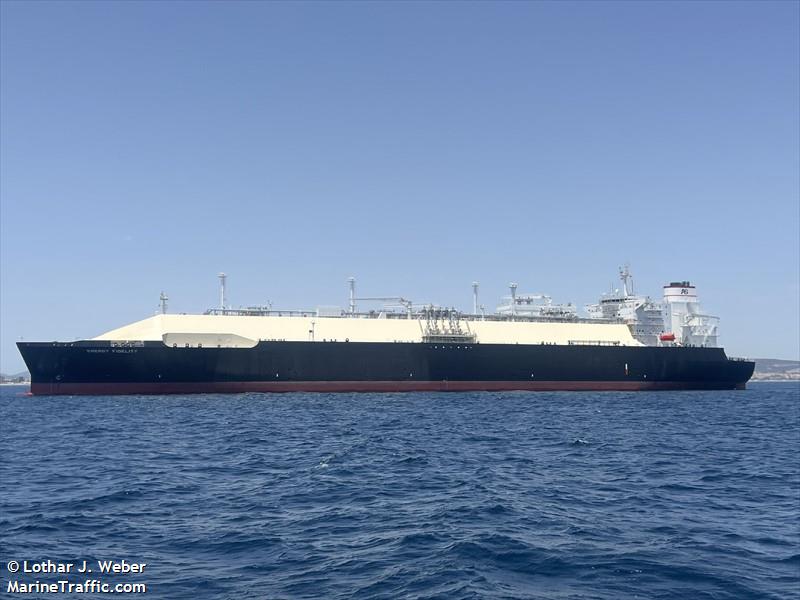 energy fidelity (LNG Tanker) - IMO 9540089, MMSI 538010445, Call Sign V7A6050 under the flag of Marshall Islands