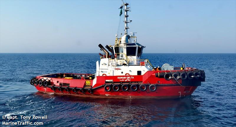 rawabi delta (Tug) - IMO 9962330, MMSI 572593220, Call Sign T2XG5 under the flag of Tuvalu