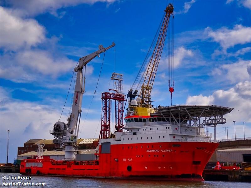 normand flower (Offshore Tug/Supply Ship) - IMO 9249489, MMSI 710033470, Call Sign PU6918 under the flag of Brazil