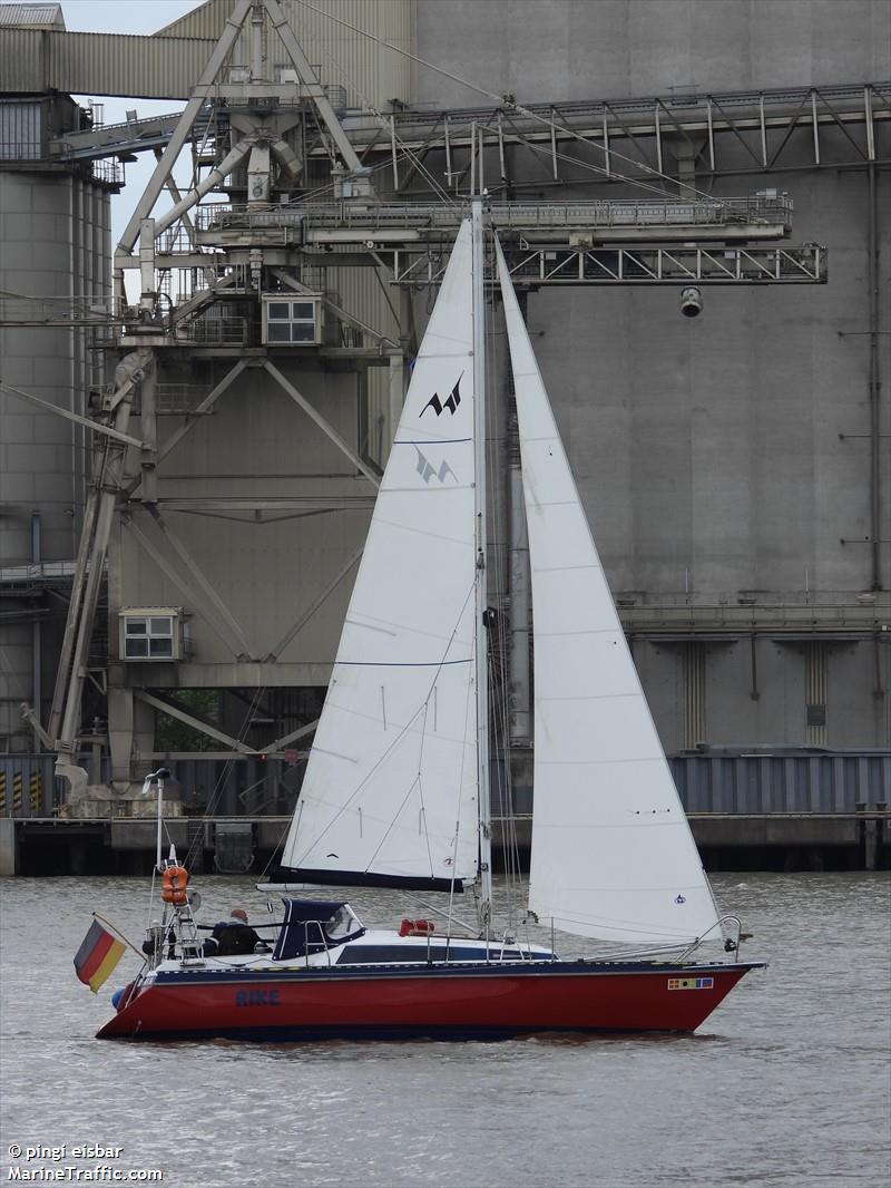 rike (Sailing vessel) - IMO , MMSI 211374580, Call Sign DB5611 under the flag of Germany