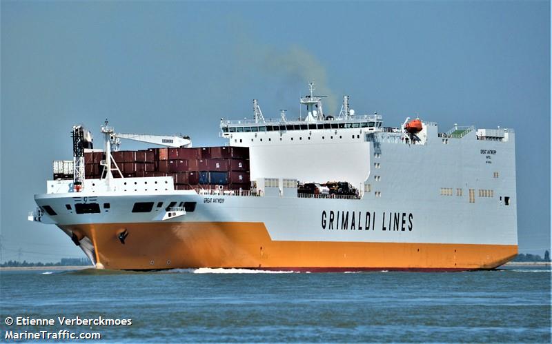 great antwerp (Ro-Ro Cargo Ship) - IMO 9935014, MMSI 247451500, Call Sign IBGB under the flag of Italy