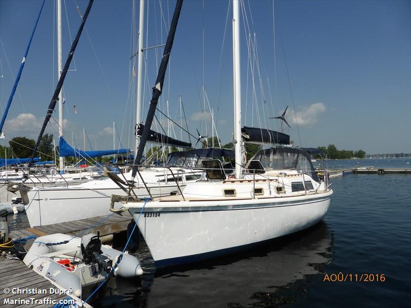 toudou ii (Sailing vessel) - IMO , MMSI 316034857 under the flag of Canada