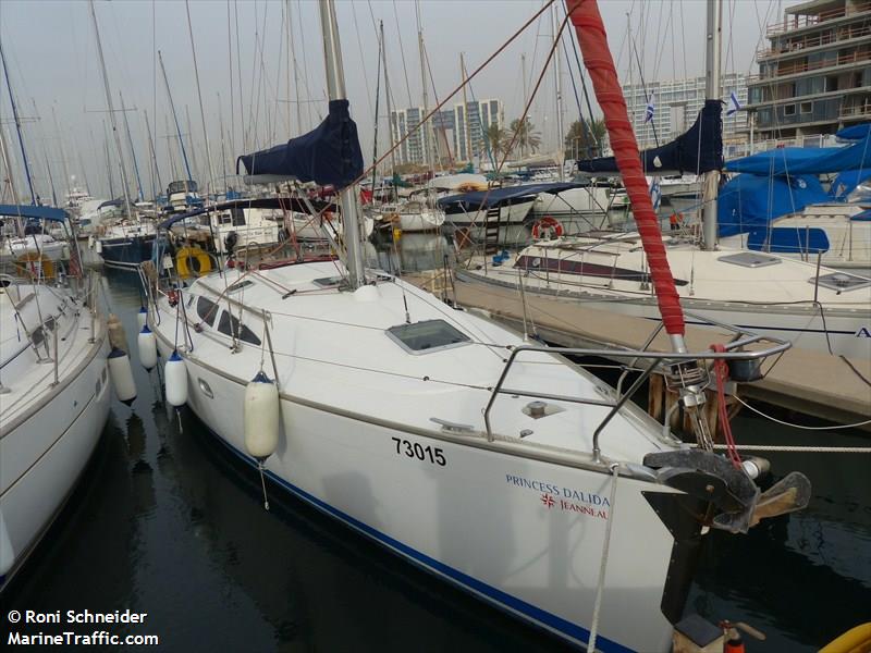 princess dalida (Sailing vessel) - IMO , MMSI 428511000 under the flag of Israel