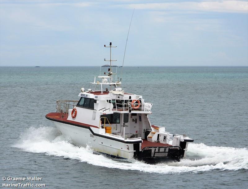 merlin (Port tender) - IMO , MMSI 503589100, Call Sign VNZ2109 under the flag of Australia