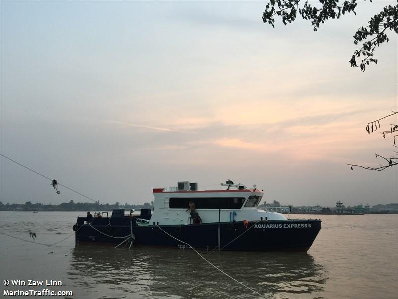 aquarius express 6 (Passenger ship) - IMO , MMSI 563036890, Call Sign SP1406A under the flag of Singapore