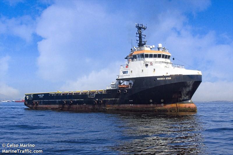 saveiros atoba (Offshore Tug/Supply Ship) - IMO 9424986, MMSI 710000090, Call Sign PPOF under the flag of Brazil