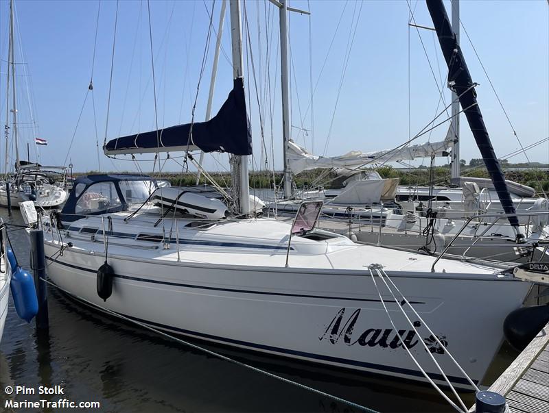 maui (Pleasure craft) - IMO , MMSI 244727306, Call Sign PD2821 under the flag of Netherlands