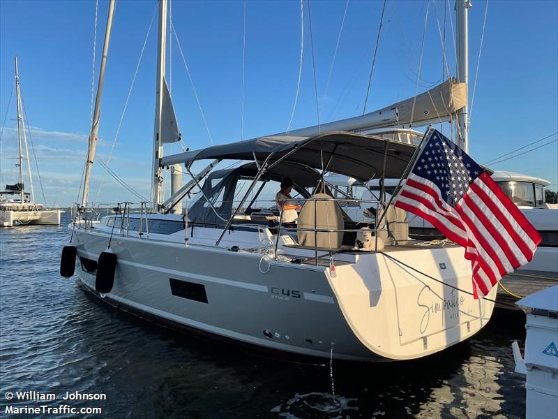 simpatico (Pleasure craft) - IMO , MMSI 368302630 under the flag of United States (USA)