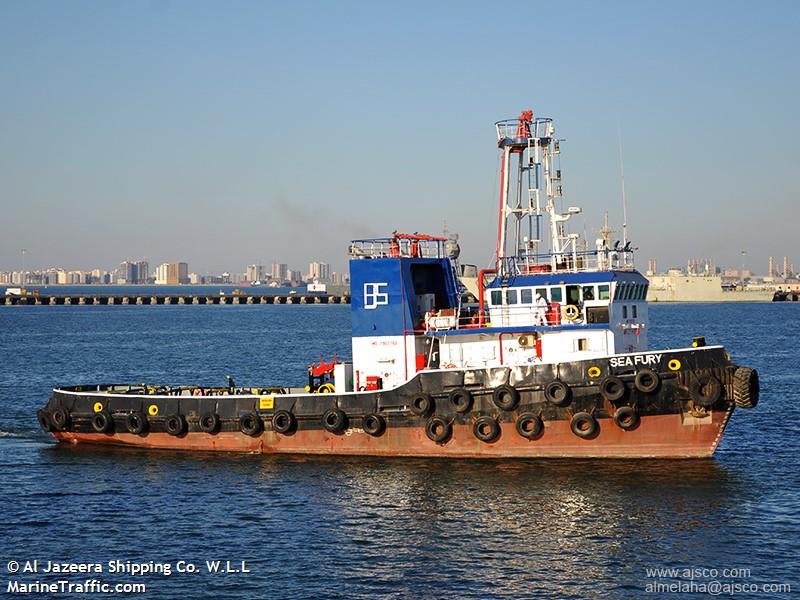 sea fury (Tug) - IMO 7907702, MMSI 408806000, Call Sign A9D2871 under the flag of Bahrain