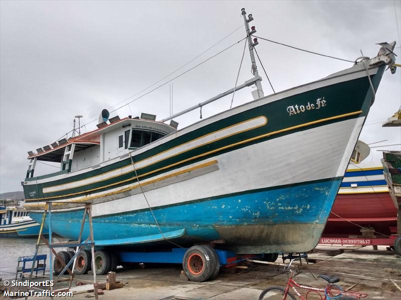 ato de fe (Fishing vessel) - IMO , MMSI 710130126, Call Sign 100200 under the flag of Brazil