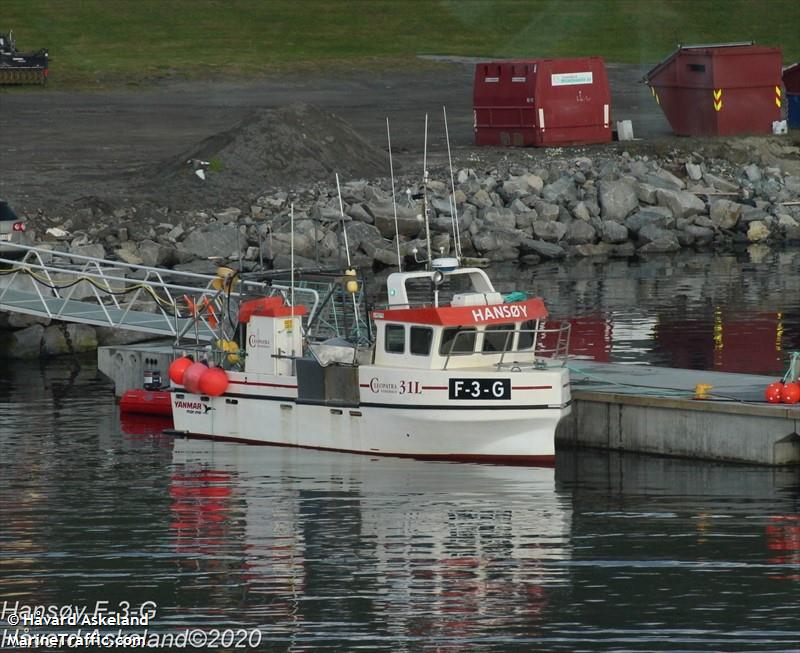 hansoey f-3-g (Fishing vessel) - IMO , MMSI 257063760, Call Sign LH3176 under the flag of Norway