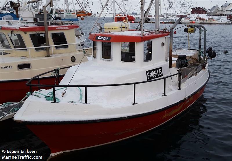 grogis f-105-lb (Fishing vessel) - IMO , MMSI 257318220, Call Sign LM6105 under the flag of Norway