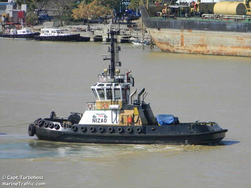 nizao (Tug) - IMO 9433535, MMSI 327801000, Call Sign HIRD658 under the flag of Dominican Rep