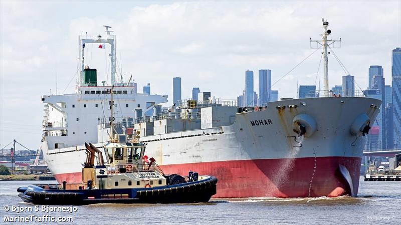 mohar (Cement Carrier) - IMO 9135468, MMSI 352002379, Call Sign 3E2640 under the flag of Panama