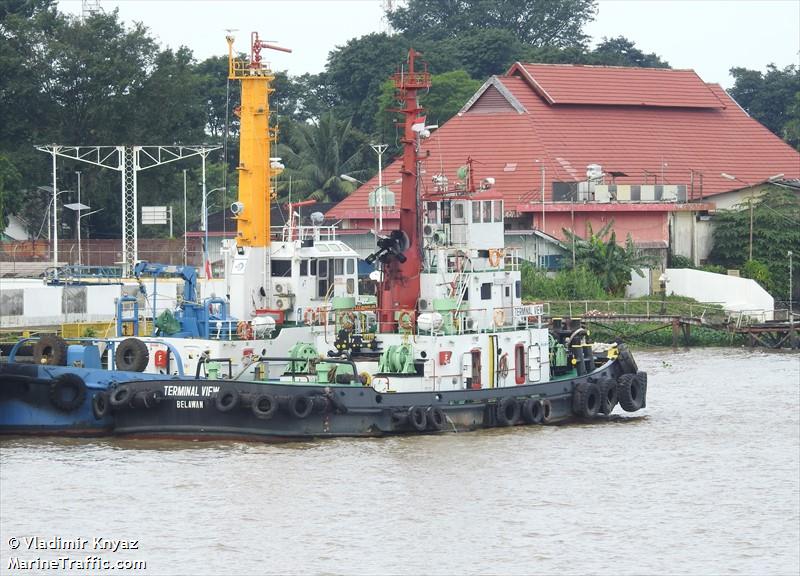 tb terminal view (Tug) - IMO , MMSI 525012356, Call Sign YD2128 under the flag of Indonesia