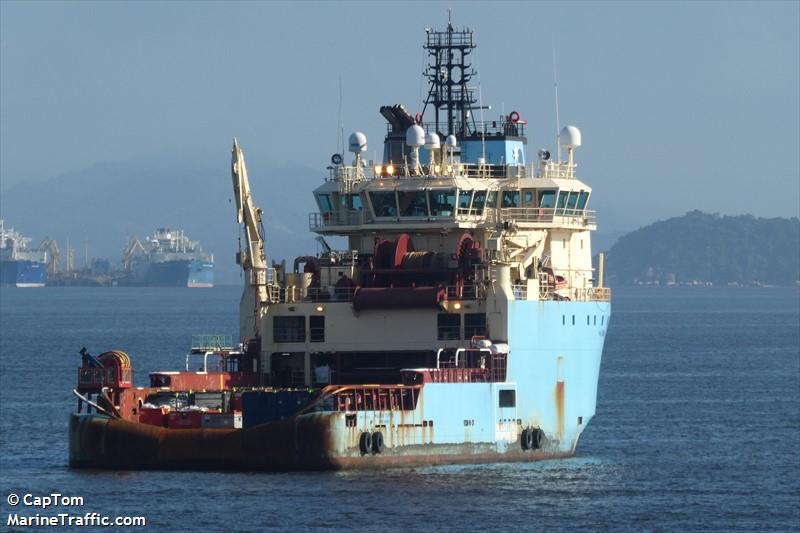 maersk topper (Offshore Tug/Supply Ship) - IMO 9388584, MMSI 710003667, Call Sign PU4430 under the flag of Brazil
