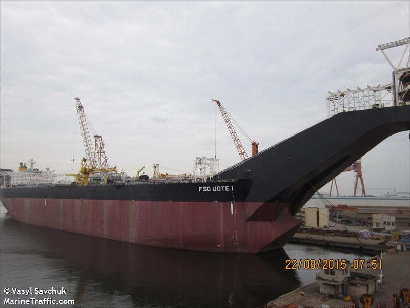 fso uote 1 (Crude Oil Tanker) - IMO 9045455, MMSI 636012462, Call Sign A8FO6 under the flag of Liberia