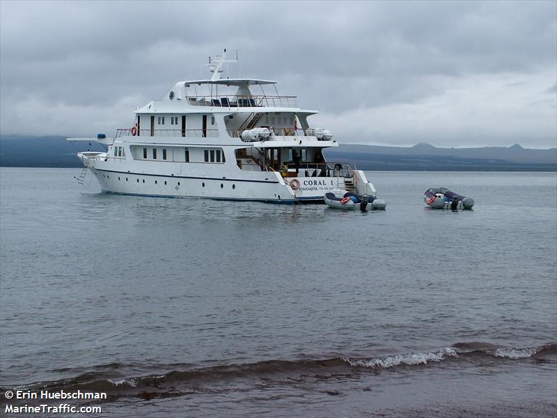 coral 1 (Passenger (Cruise) Ship) - IMO 8978875, MMSI 735023470, Call Sign HC 2070 under the flag of Ecuador