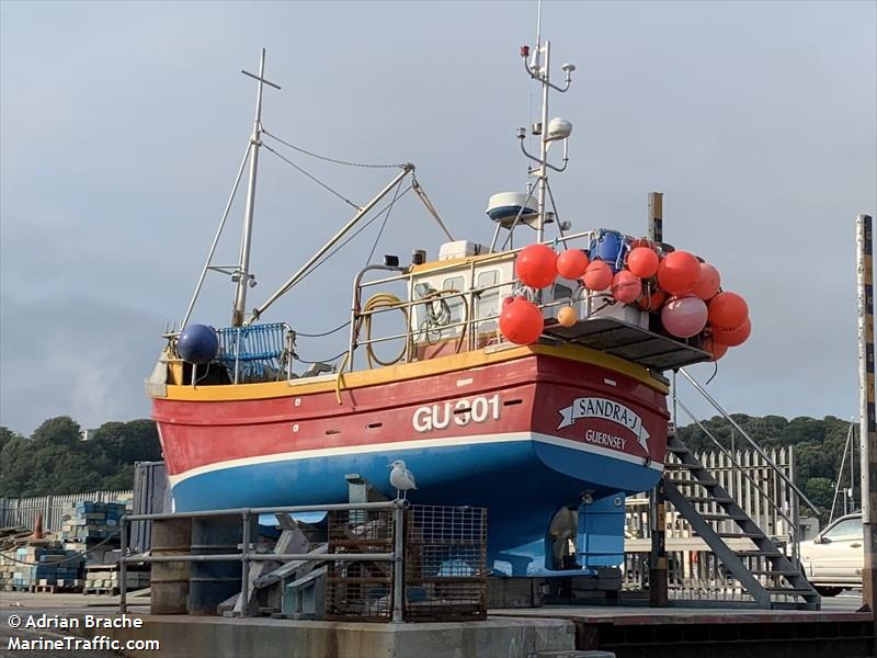 sandra j (Fishing vessel) - IMO , MMSI 235012655, Call Sign MBUR3 under the flag of United Kingdom (UK)