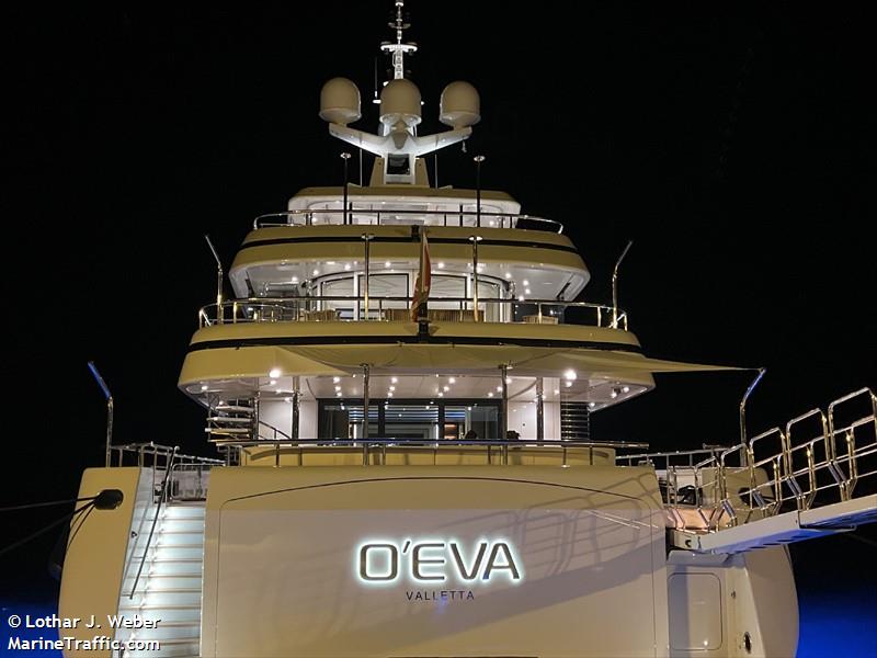 oeva (Yacht) - IMO 9444572, MMSI 256139000, Call Sign 9HA5709 under the flag of Malta