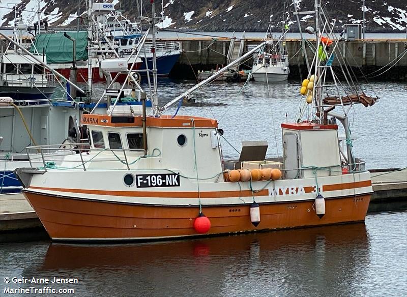 marna (Fishing vessel) - IMO , MMSI 257157320, Call Sign LK3749 under the flag of Norway