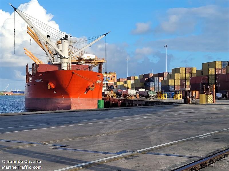 ameray (Bulk Carrier) - IMO 9224855, MMSI 312494000, Call Sign V3OS4 under the flag of Belize