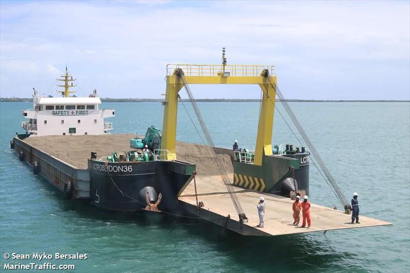 lct poseidon 36 (Deck Cargo Ship) - IMO 9865726, MMSI 414351260, Call Sign DUH4601 under the flag of China