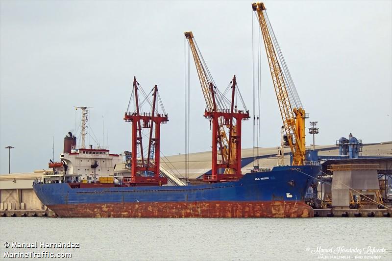 haje halimeh (General Cargo Ship) - IMO 8214889, MMSI 620999090, Call Sign D6A3095 under the flag of Comoros