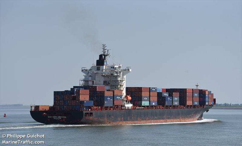 msc general iv (Container Ship) - IMO 9344708, MMSI 636022632, Call Sign A8MW8 under the flag of Liberia