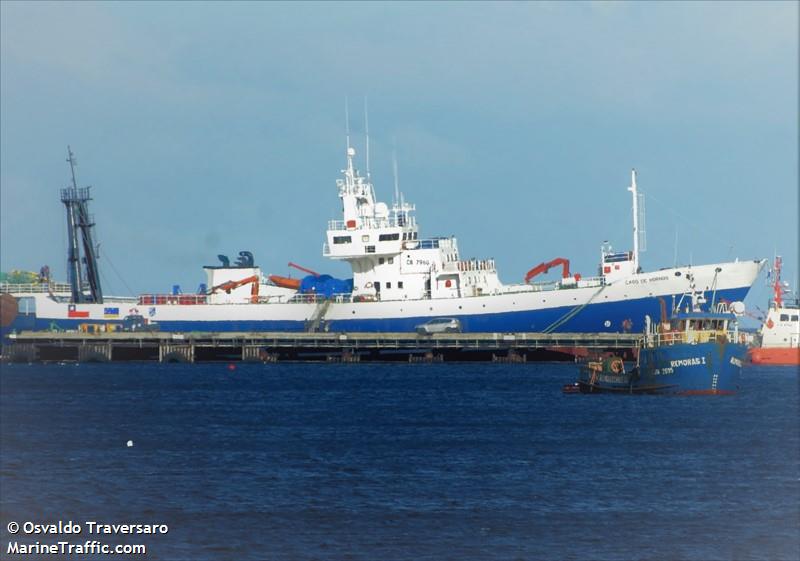 cabo de hornos (Fish Factory Ship) - IMO 7404372, MMSI 725002360, Call Sign CB7960 under the flag of Chile