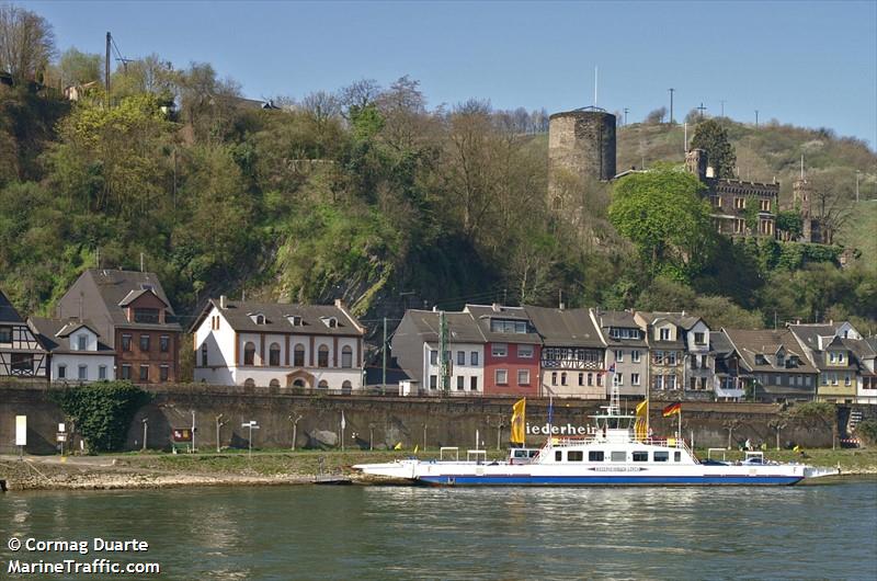 niederheimbachlorch (Passenger ship) - IMO , MMSI 211504110, Call Sign DC3927 under the flag of Germany