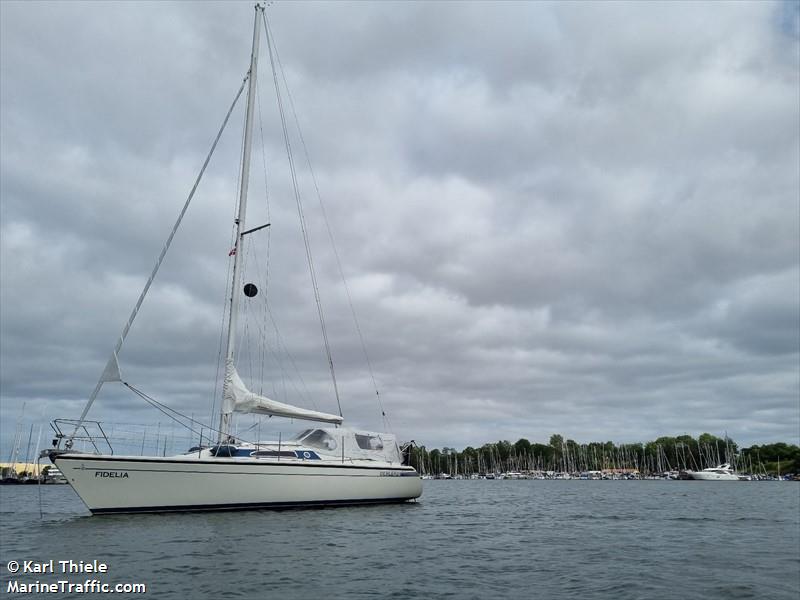 fidelia (Sailing vessel) - IMO , MMSI 211673310, Call Sign DF8327 under the flag of Germany