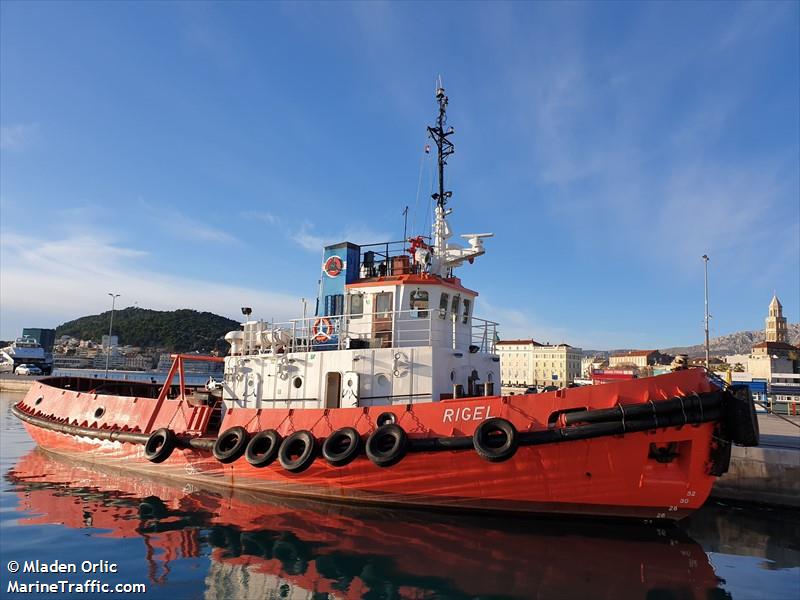 rigel (Tug) - IMO 8730584, MMSI 238470640, Call Sign 9A2241 under the flag of Croatia