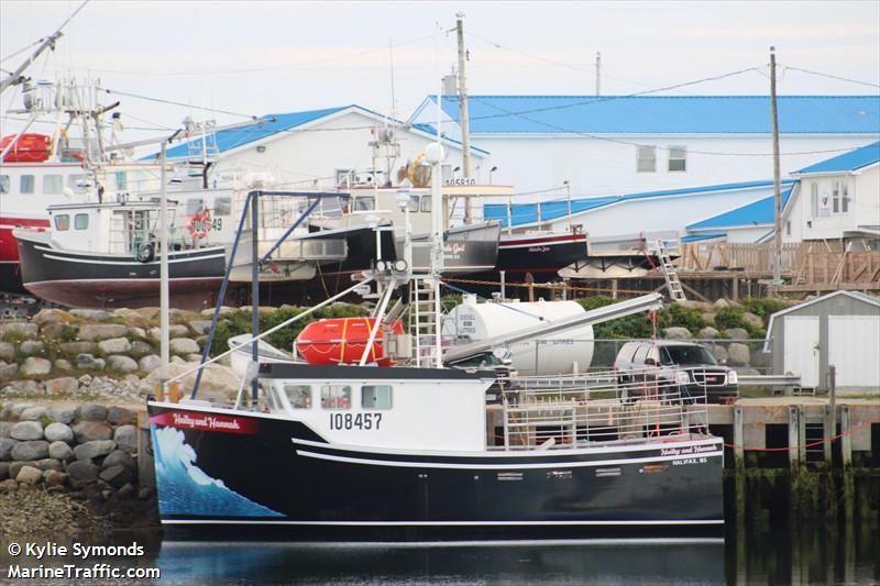 hailey and hannah (Fishing vessel) - IMO , MMSI 316025529 under the flag of Canada