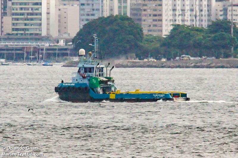 ts invocado (Towing vessel) - IMO , MMSI 710000458, Call Sign PQ7749 under the flag of Brazil