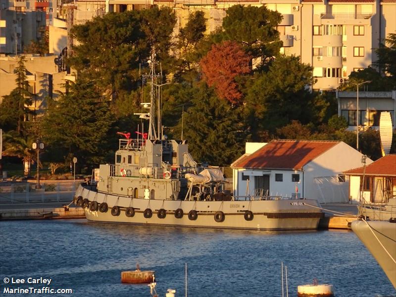 orada (Military ops) - IMO , MMSI 262993000, Call Sign 4OMD under the flag of Montenegro