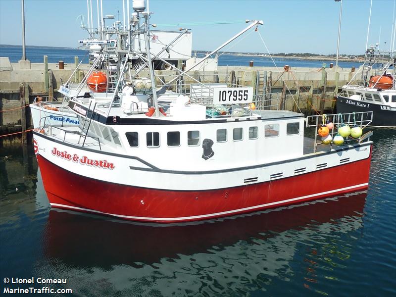 josie justin (Fishing vessel) - IMO , MMSI 316026978 under the flag of Canada